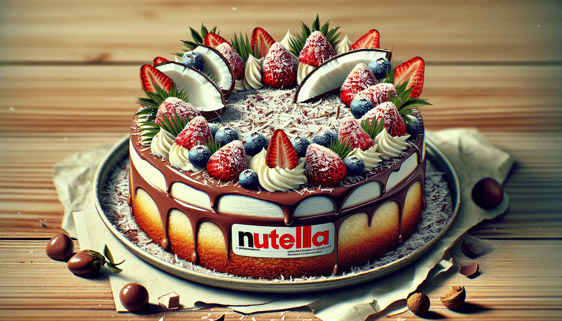 torta cocco e nutella